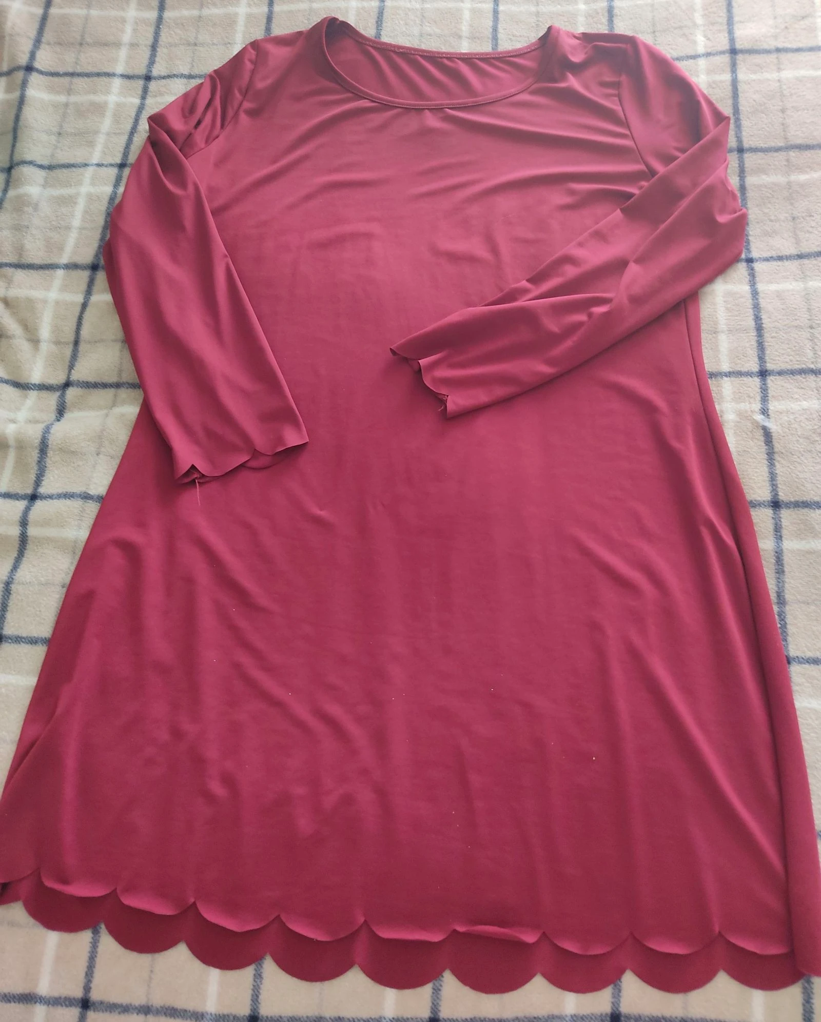 Vestido burdeos 